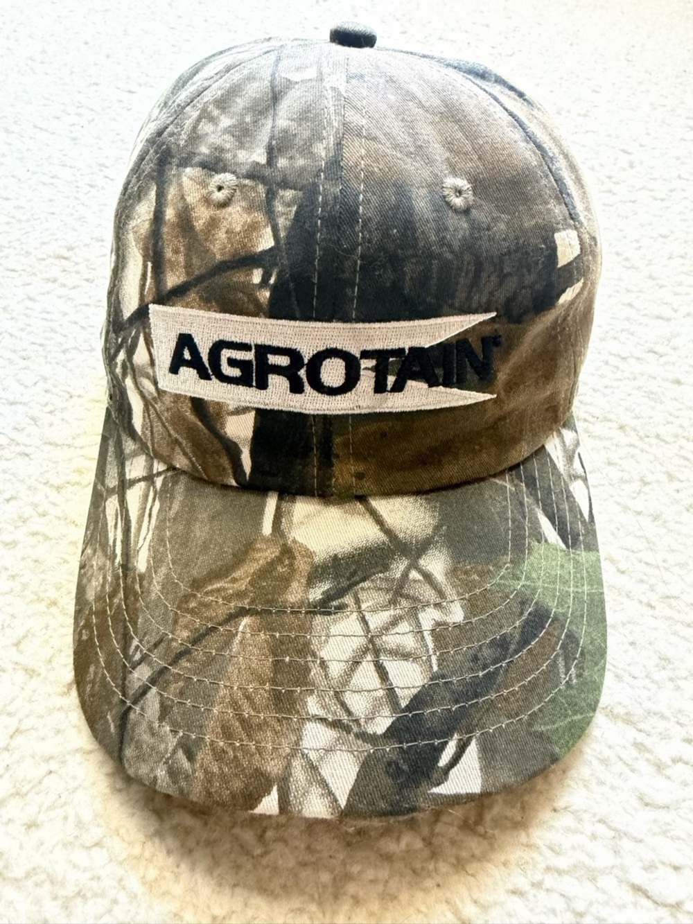 Vintage AGROTAIN Advanced Farm AG Camo Hat Cap Strapback Koch Agriculture